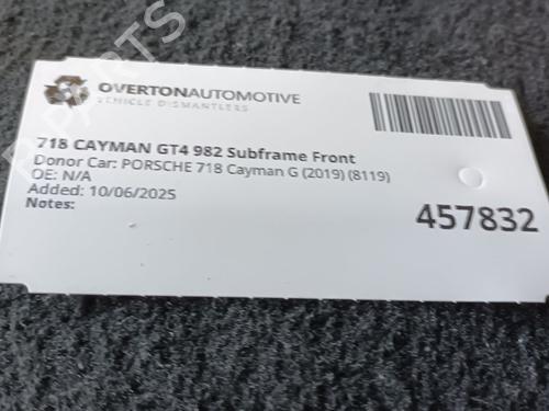 Subframe PORSCHE 718 CAYMAN (982) 4.0 GT4 (982810, 982811) | BP31606324M9 - Image 3