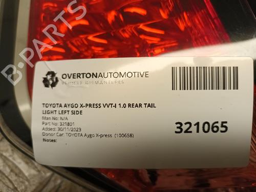 Left taillight TOYOTA AYGO (_B4_) 1.0 VVTi (KGB40) | BP29654466C34