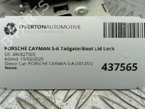 Tailgate PORSCHE CAYMAN (981) 2.7 | BP29670904C6