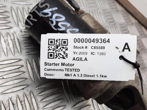 Motor arranque VAUXHALL AGILA Mk II (B) (H08) 1.3 CDTI (75 hp) 29646874