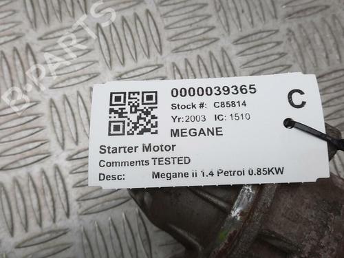 Starter RENAULT MEGANE I (BA0/1_) 1.4 16V (BA0D, BA1H, BA0W, BA10) | BP29646611M8