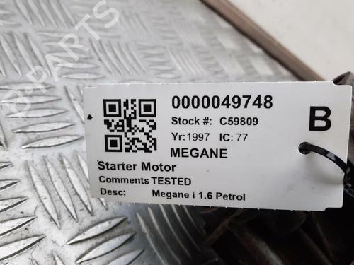 Starter RENAULT MEGANE I Classic (LA0/1_) 1.6 e (LA0F, LA0S) | BP29646901M8 