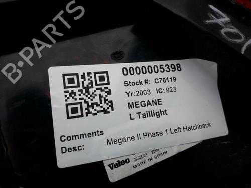 Venstre baglygte RENAULT MEGANE II (BM0/1_, CM0/1_) 1.6 16V (BM0C, CM0C) | BP29645525C34 