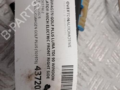 Front right window mechanism VW GOLF PLUS V (5M1, 521) 1.9 TDI | BP29670798C23