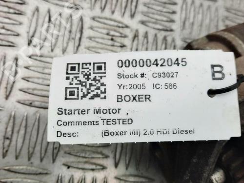 Starter PEUGEOT BOXER Van (244) 2.0 HDi | BP29646708M8 