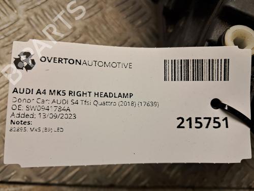 Right headlight AUDI A4 B9 (8W2, 8WC) S4 TFSi quattro | BP32005951C29  - Image 10