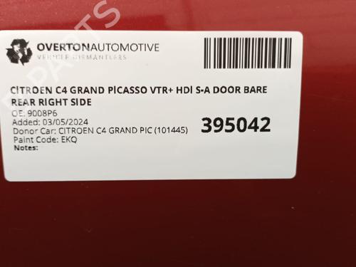 Right rear door CITROËN C4 Grand Picasso I (UA_) 1.6 HDi 110 | BP29660898C5
