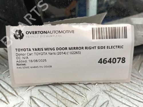 Right mirror TOYOTA YARIS (_P13_) 1.5 Hybrid (NHP130_, NHP130) | BP29683405C27
