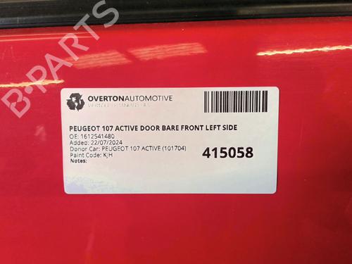 Left front door PEUGEOT 107 (PM_, PN_) 1.0 | BP29663906C2