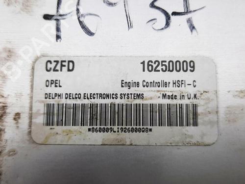 Computer motormanagement VAUXHALL ZAFIRA A (T98) 1.6 16V | BP29647600M57