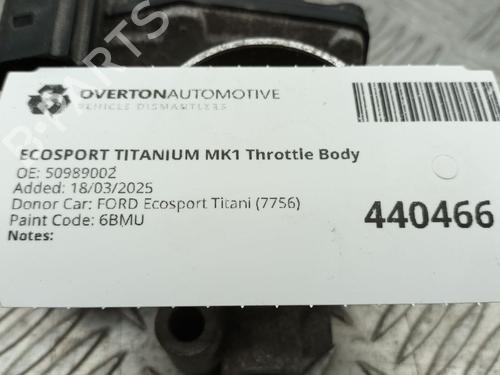 Throttle body FORD ECOSPORT 1.0 EcoBoost | BP29672383M82 