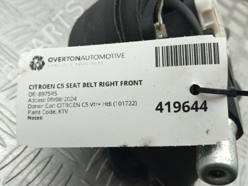 Front right seatbelt CITROËN C5 III (RD_) 1.6 HDi 110 (RD9HZC) | BP29665334I25 