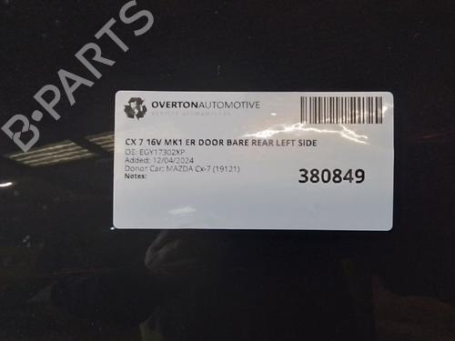 Left rear door MAZDA CX-7 (ER) 2.3 MZR DISI Turbo AWD (ER3P) | BP29659510C4 
