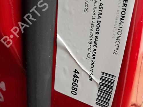 Right rear door VAUXHALL ASTRA Mk VI (J) Estate (P10) 2.0 CDTi | BP29674388C5 