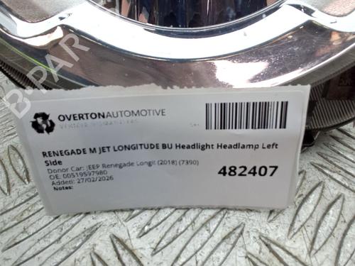 Left headlight JEEP RENEGADE SUV (BU, B1, BV) 1.6 CRD | BP32716730C28  - Image 5