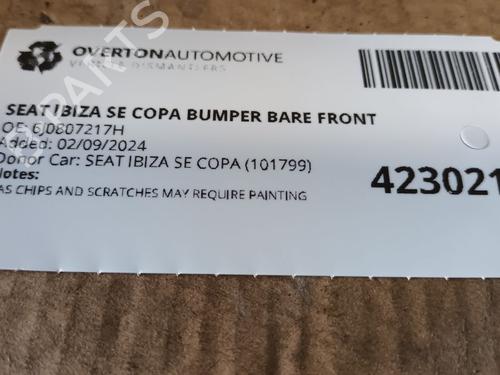 Front bumper SEAT IBIZA IV (6J5, 6P1) 1.4 | BP29665979C7 