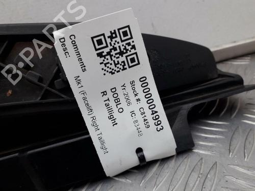 Right taillight FIAT DOBLO MPV (119_, 223_) 1.9 D Multijet | BP29645487C35 