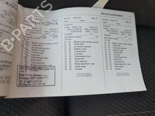 Rear left seatbelt VAUXHALL ZAFIRA Mk III (P12) 1.4 (75) | BP29650246I29 