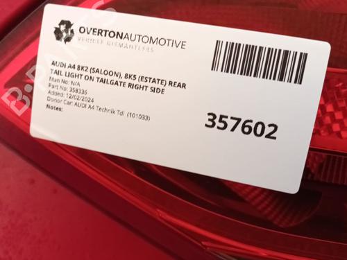 Høyre baklys AUDI A4 B8 (8K2) 2.0 TDI | BP29657921C35 