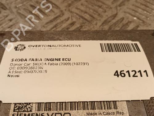 Engine control unit (ECU) SKODA FABIA II (542) 1.2 | BP29681653M57