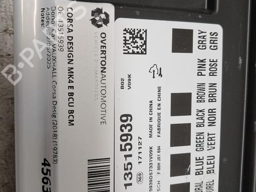 Modulo elettronico VAUXHALL CORSA Mk IV (E) (X15) 1.4 | BP29679552M83 