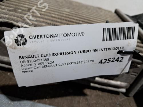 Intercooler RENAULT CLIO III (BR0/1, CR0/1) 1.2 16V (BR0P, CR0P) | BP29666521M30