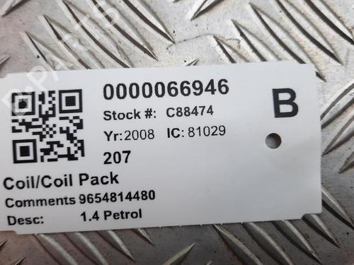 Ignition coil PEUGEOT 207 (WA_, WC_) 1.4 | BP28628732M94 