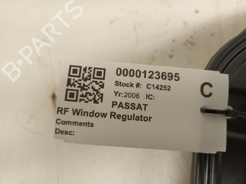 Vindusheismekanisme høyre foran VW PASSAT B6 Variant (3C5) 2.0 TDI | BP29648657C23