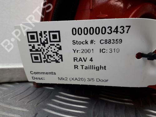 Høyre baklys TOYOTA RAV 4 II (_A2_) 2.0 4WD (ACA21, ACA20) | BP29645402C35