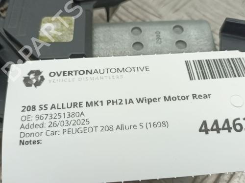 Rear wiper motor PEUGEOT 208 I (CA_, CC_) 1.6 HDi | BP29674066M102 