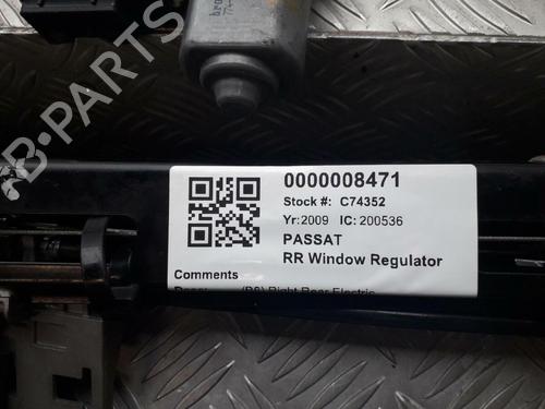 Rear right window mechanism VW PASSAT CC B6 (357) 2.0 TDI | BP29645902C25 