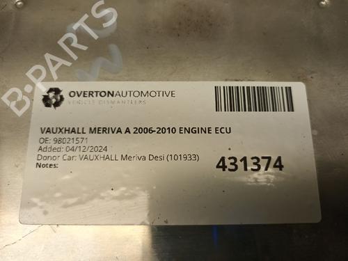 Engine control unit (ECU) VAUXHALL MERIVA A (X03) 1.7 CDTi | BP29668466M57