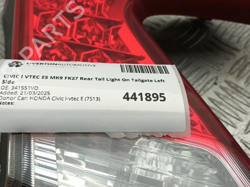 Left taillight HONDA CIVIC IX (FK) 1.4 i-VTEC (FK1) | BP29673013C34 