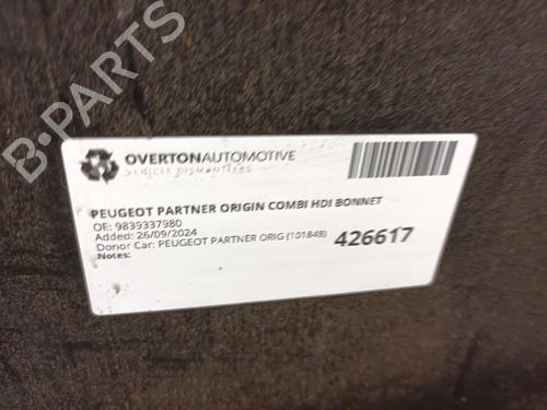 Hood PEUGEOT PARTNER MPV (5_, G_) 1.6 HDi 75 | BP29666868C1