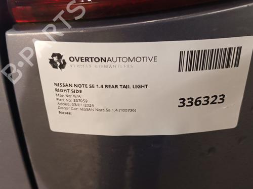 Højre baglygte NISSAN NOTE (E11, NE11) 1.5 dCi | BP29655916C35 