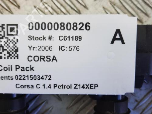 Ignition coil VAUXHALL CORSA Mk II (C) (X01) 1.4 Twinport (F08, F68) | BP29647766M94