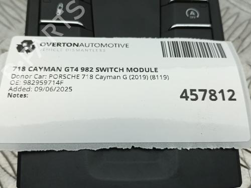 Electronic module PORSCHE 718 CAYMAN (982) 4.0 GT4 (982810, 982811) | BP29679996M83