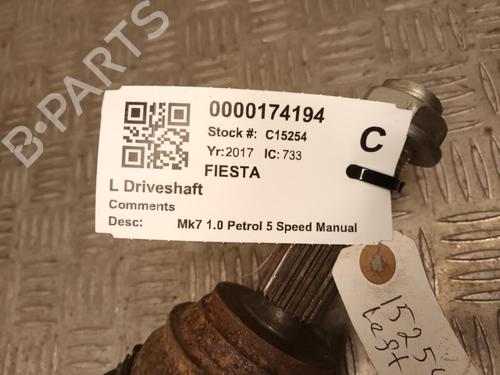 Left front driveshaft FORD FIESTA VII (HJ, HF) 1.1 Ti-VCT | BP29649581M38