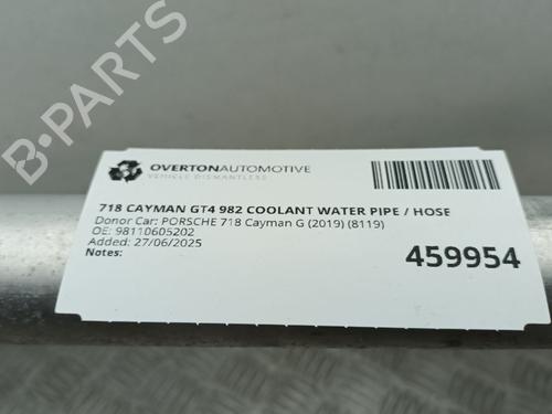 Pipe PORSCHE 718 CAYMAN (982) 4.0 GT4 (982810, 982811) | BP29680904M125 