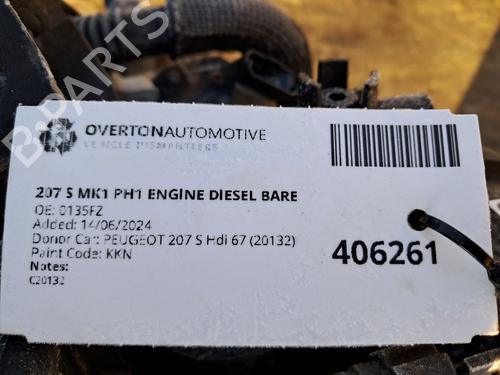 Engine PEUGEOT 207 (WA_, WC_) 1.4 HDi | BP29662173M1