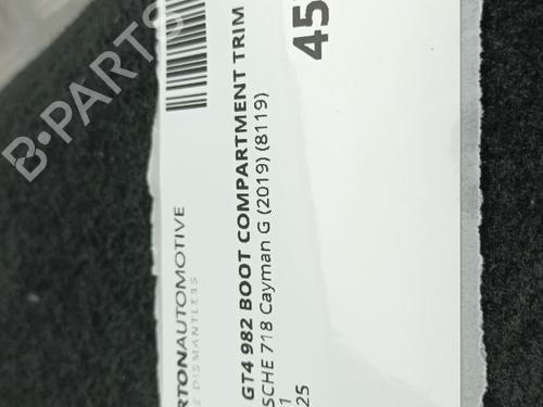 Boot lining PORSCHE 718 CAYMAN (982) 4.0 GT4 (982810, 982811) | BP29680004I3