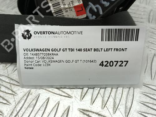 Front left seatbelt VW GOLF VI (5K1) 2.0 TDI | BP29665644I26 