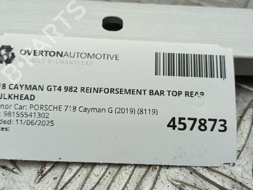 Rear bumper reinforcement PORSCHE 718 CAYMAN (982) 4.0 GT4 (982810, 982811) | BP29680032C73