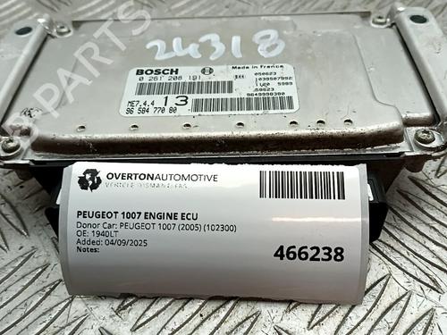 Engine control unit (ECU) PEUGEOT 1007 (KM_) 1.6 16V | BP29684825M57 