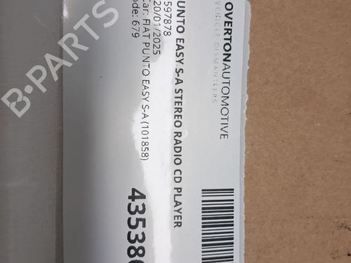 Radio FIAT PUNTO (199_) 1.4 (199AXB1A, 199BXB1A, 199BXB11, 199AXB11) | BP29670037E6