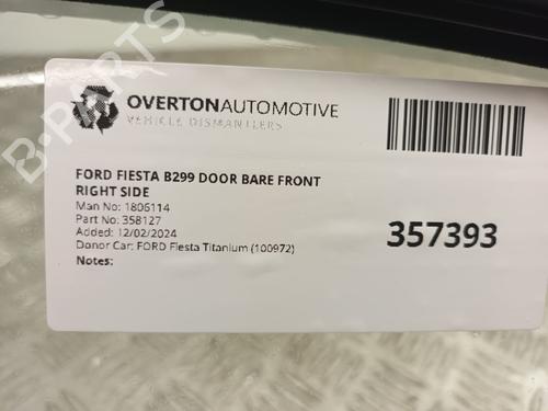 Right front door FORD FIESTA VI (CB1, CCN) 1.0 EcoBoost | BP29657846C3 