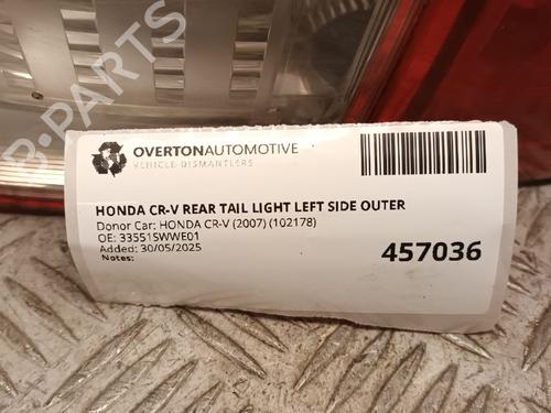 Left taillight HONDA CR-V III (RE_) 2.2 i-CTDi 4WD (RE6) | BP29679749C34 