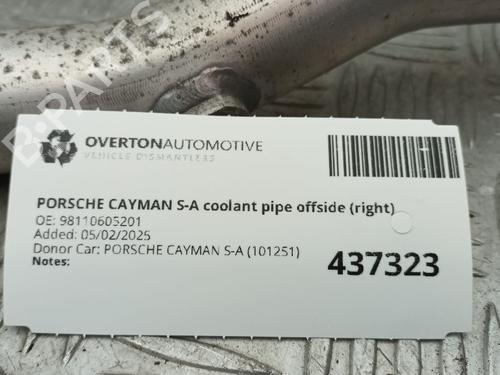 Pipe PORSCHE CAYMAN (981) 2.7 | BP29670841M125