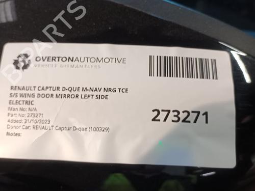 Left mirror RENAULT CAPTUR I (J5_, H5_) 0.9 TCe 90 | BP29653098C26