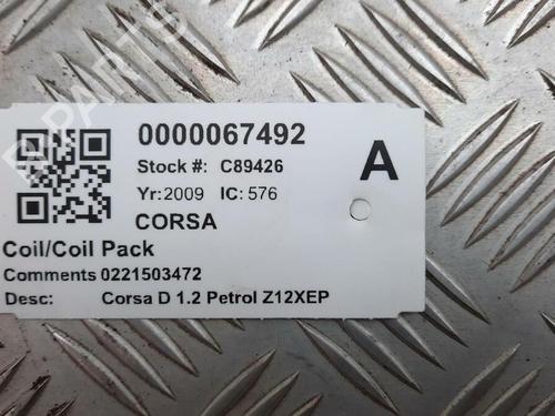Ignition coil VAUXHALL CORSA Mk III (D) (S07) 1.2 (L08) | BP29647422M94